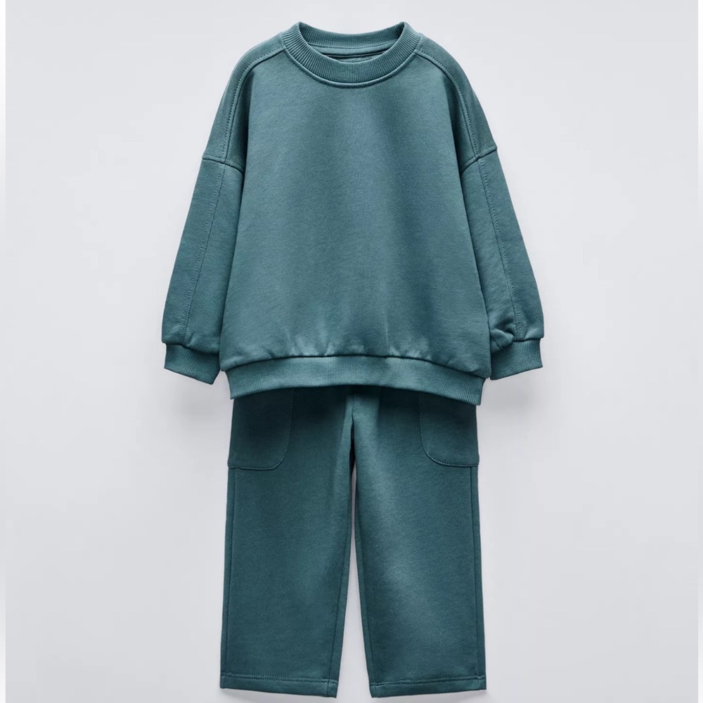 Zara Kids Teal Sweatsuit